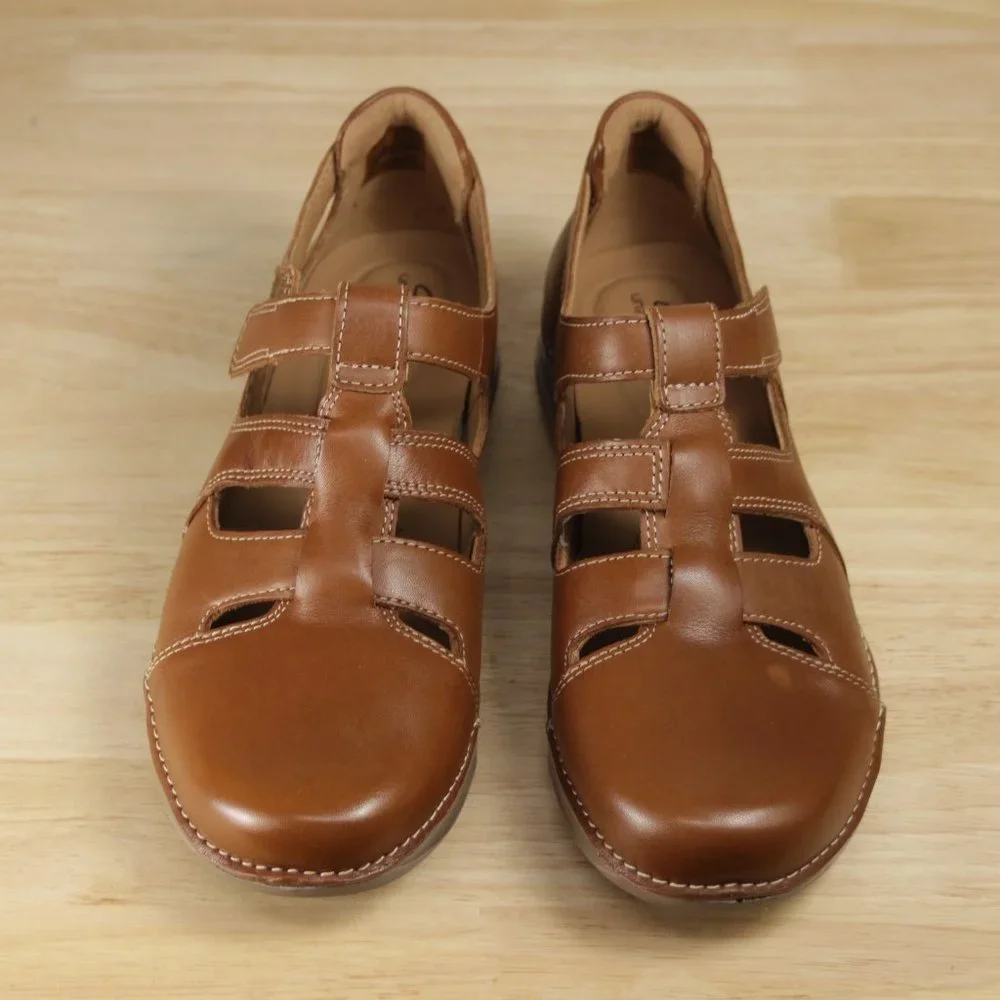 Clarks Unstructured appley strap fisherman sandals 7.5 - Picture 3 of 15